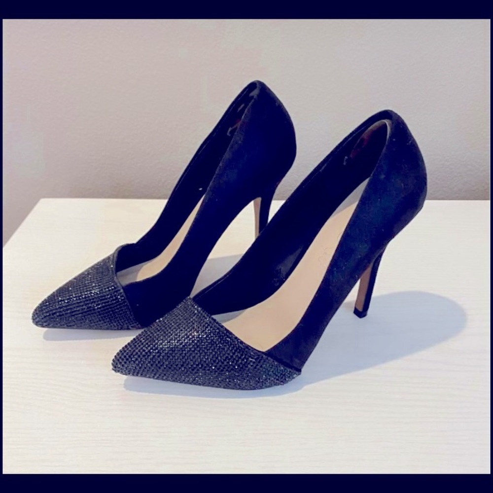 Aldo black crystal Dress Pump Shoes - size 7.5